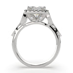 Load image into Gallery viewer, Ada Princess Cut Halo Pave Engagement Ring Setting - Nivetta
