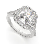 Load image into Gallery viewer, Ada Radiant Cut Halo Pave Engagement Ring Setting - Nivetta