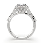 Load image into Gallery viewer, Ada Radiant Cut Halo Pave Engagement Ring Setting - Nivetta