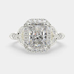 Load image into Gallery viewer, Ada Radiant Cut Halo Pave Engagement Ring Setting - Nivetta