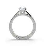 Load image into Gallery viewer, Adyson 4 Prong Solitaire Cushion Cut Diamond Engagement Ring - Nivetta