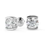 Load image into Gallery viewer, Alaina Round Cut Stud Earrings Stud - Nivetta