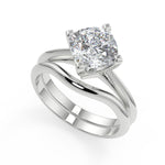 Load image into Gallery viewer, Alana 4 Claw Compass Set Solitaire Round Cut Diamond Engagement Ring - Nivetta