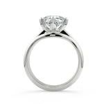Load image into Gallery viewer, Alana 4 Claw Compass Set Solitaire Round Cut Diamond Engagement Ring - Nivetta