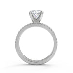 Load image into Gallery viewer, Alannah Petite Micro Pave Cushion Cut Diamond Engagement Ring - Nivetta