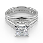 Load image into Gallery viewer, Aliana 4 Prong Claw Solitaire Princess Cut Diamond Engagement Ring - Nivetta