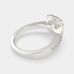 Load image into Gallery viewer, Amalia Cushion Cut Halo Pave Engagement Ring Setting - Nivetta