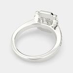 Load image into Gallery viewer, Amalia Princess Cut Halo Pave Engagement Ring Setting - Nivetta
