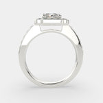 Load image into Gallery viewer, Amalia Radiant Cut Halo Pave Engagement Ring Setting - Nivetta