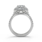 Load image into Gallery viewer, Amanda Double Halo Pave Round Cut Diamond Engagement Ring - Nivetta
