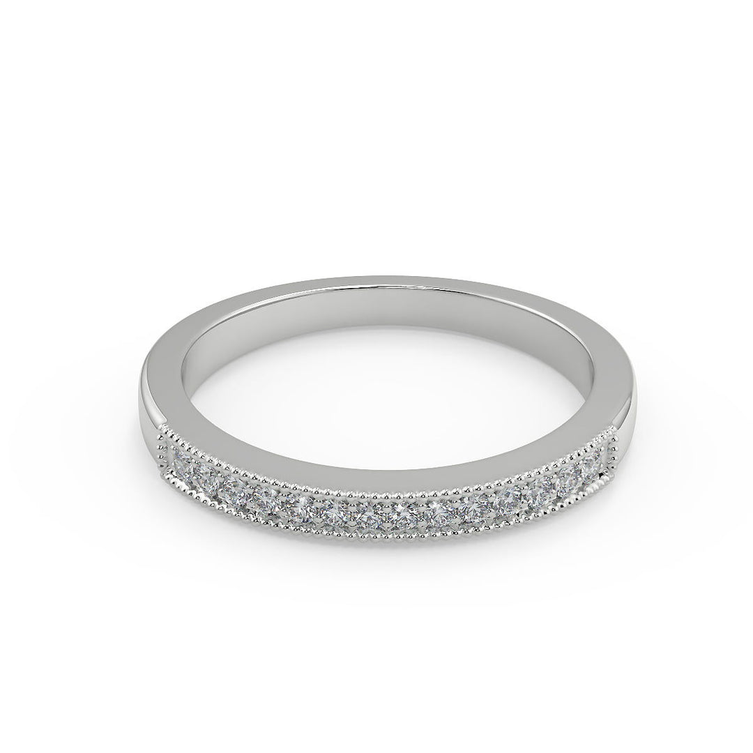 Amani Four Prong Milgrain Cushion Cut Diamond Engagement Ring - Nivetta