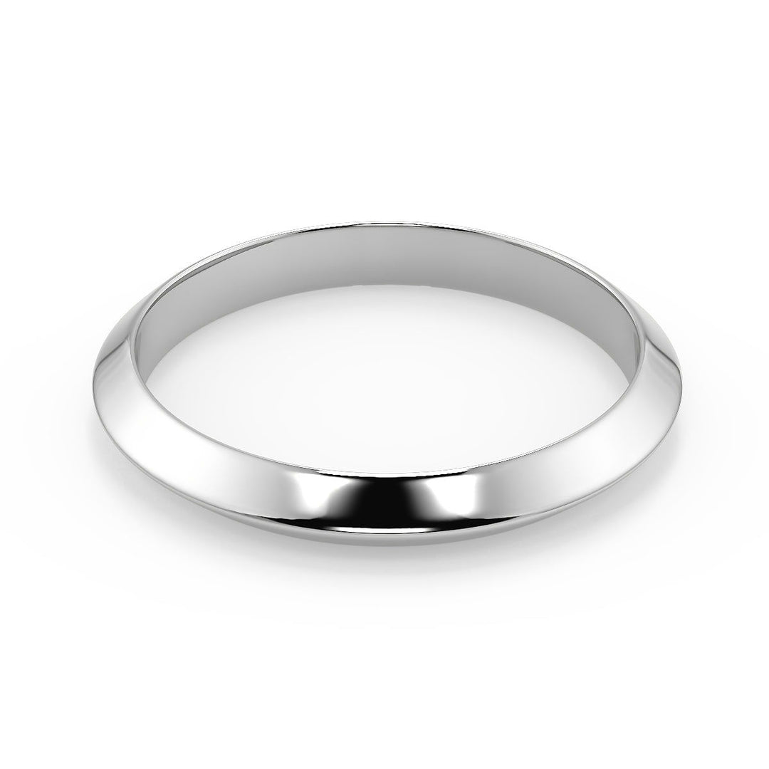 Amara Knife Edge 4 Prong Solitaire Round Cut Diamond Engagement Ring - Nivetta