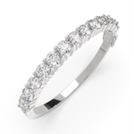 Load image into Gallery viewer, Amaranta Round Cut Diamond Bangle Bracelet Shared Prong Hinged (8 ctw) - Nivetta