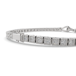 Load image into Gallery viewer, Amaryllis Round Cut Diamond Tennis Bracelet Buckle Clasp (2 ctw) - Nivetta