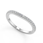 Load image into Gallery viewer, Amber French Pave Classic Round Cut Diamond Engagement Ring - Nivetta
