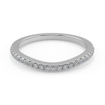 Load image into Gallery viewer, Amber French Pave Classic Round Cut Diamond Engagement Ring - Nivetta