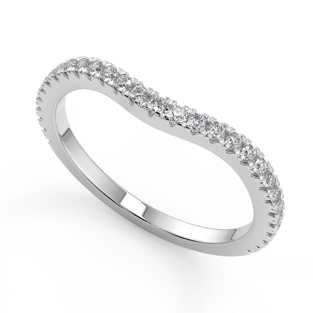 Anahi 3 Stone French Pave Cushion Cut Diamond Engagement Ring - Nivetta