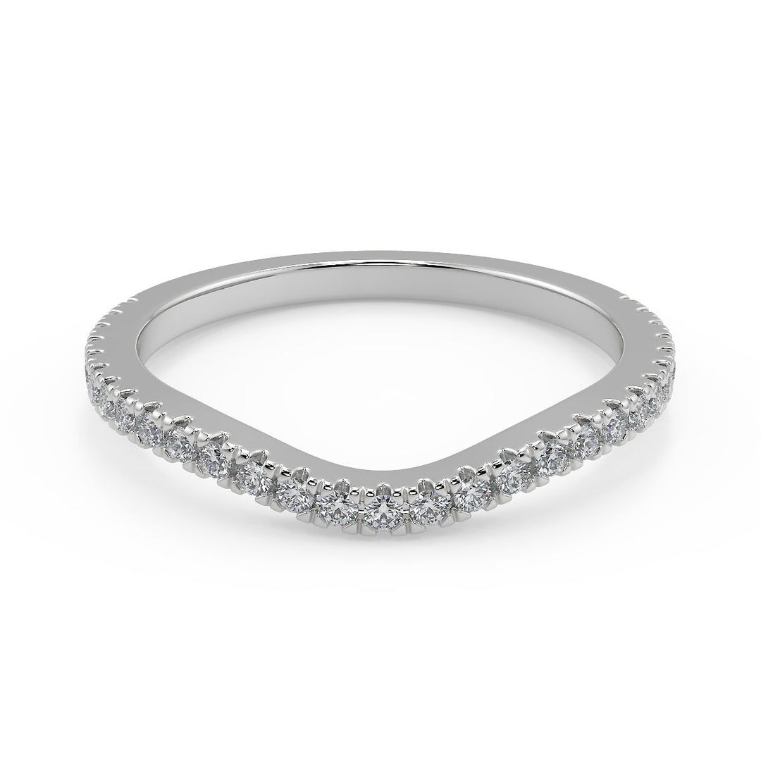 Anahi 3 Stone French Pave Cushion Cut Diamond Engagement Ring - Nivetta
