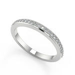 Load image into Gallery viewer, Angela Halo Pave Set Princess Cut Diamond Engagement Ring - Nivetta