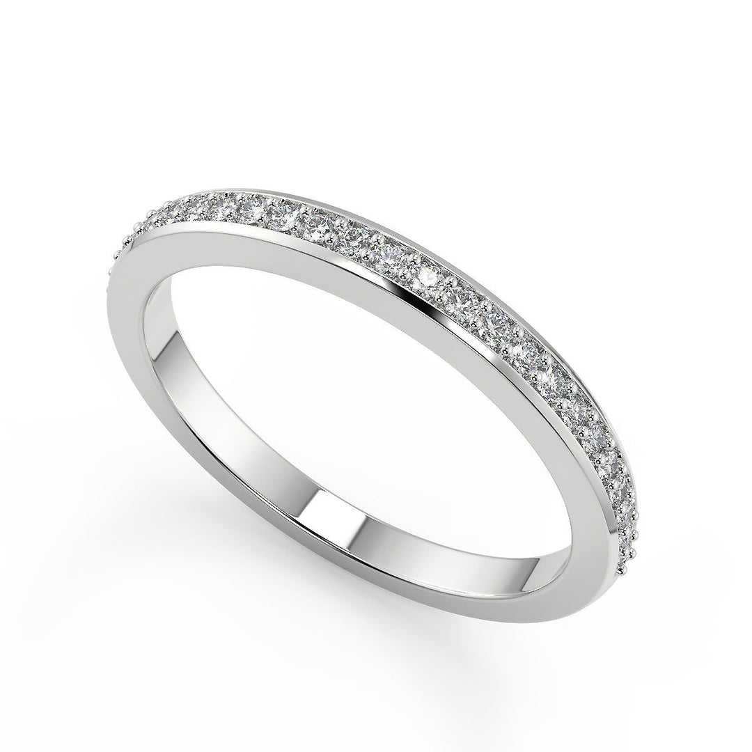 Angela Halo Pave Set Princess Cut Diamond Engagement Ring - Nivetta
