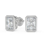 Load image into Gallery viewer, Annabella Radiant Cut Bezel Earrings - Nivetta