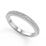Load image into Gallery viewer, Annie Halo Bezel Set Solitaire Round Cut Diamond Engagement Ring - Nivetta