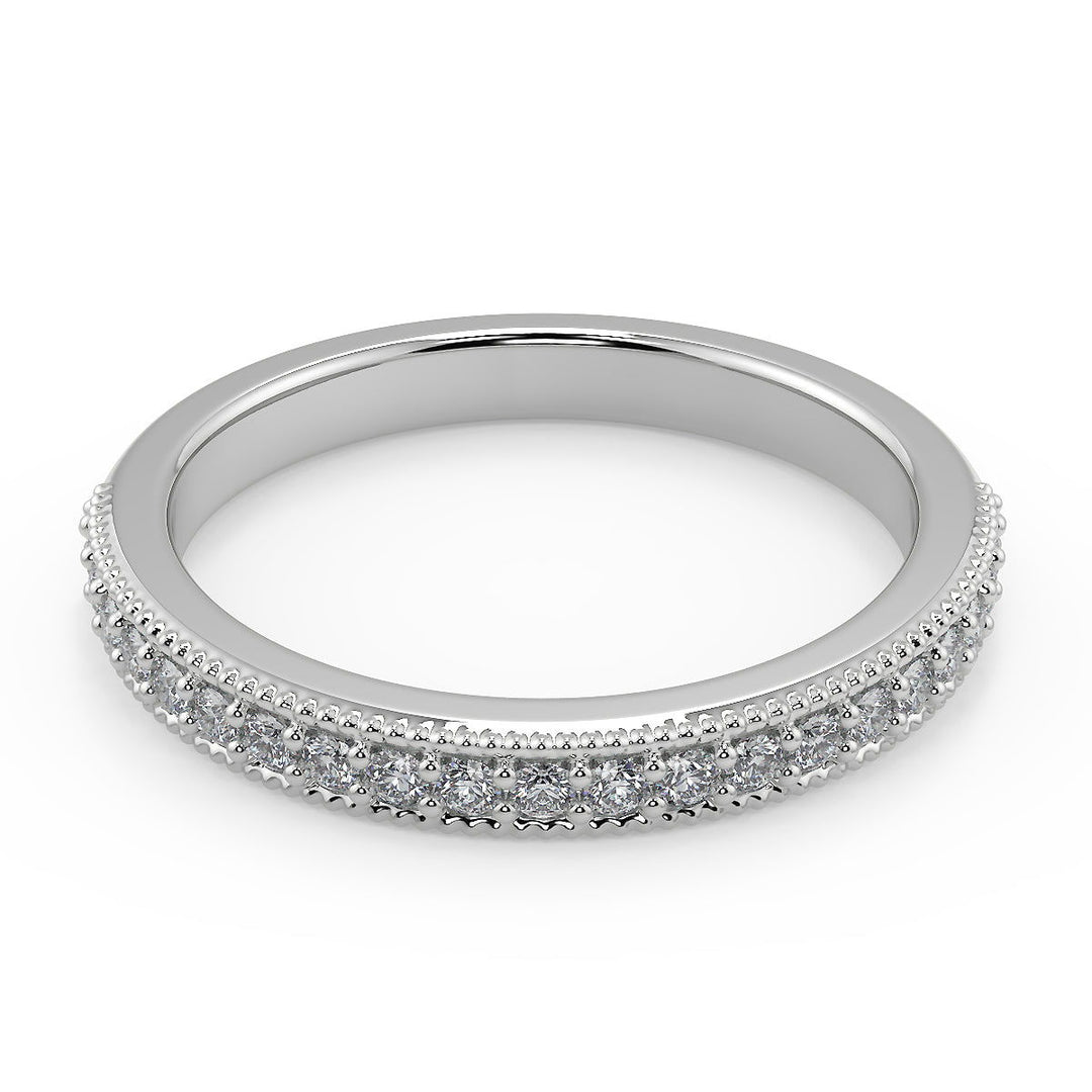 Annie Halo Bezel Set Solitaire Round Cut Diamond Engagement Ring - Nivetta