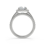 Load image into Gallery viewer, Ansley Halo Round Cut Diamond Engagement Ring - Nivetta