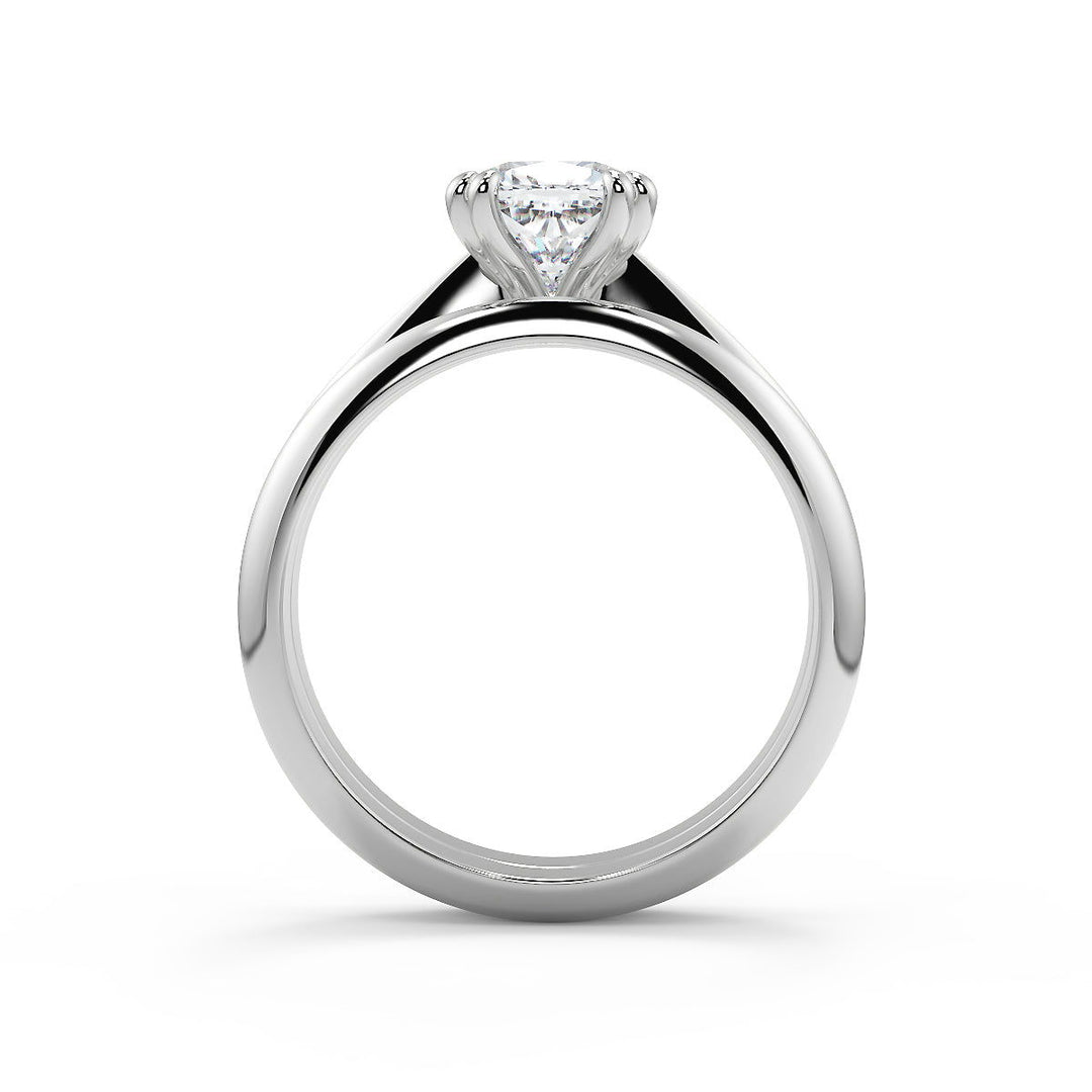 Ashlyn Double Prong Solitaire Cushion Cut Diamond Engagement Ring - Nivetta