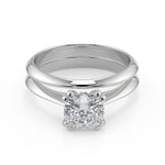 Load image into Gallery viewer, Ashlyn Double Prong Solitaire Cushion Cut Diamond Engagement Ring - Nivetta