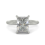 Load image into Gallery viewer, Ava Radiant Cut Pave Hidden Halo 4 Prong Engagement Ring Setting - Nivetta