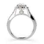 Load image into Gallery viewer, Bianca Oval Cut Halo Pave Engagement Ring Setting - Nivetta