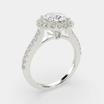 Load image into Gallery viewer, Bianca Oval Cut Halo Pave Engagement Ring Setting - Nivetta