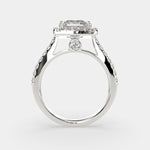 Load image into Gallery viewer, Bianca Princess Cut Halo Pave Engagement Ring Setting - Nivetta