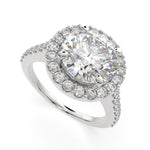 Load image into Gallery viewer, Bianca Round Cut Halo Pave Engagement Ring Setting - Nivetta