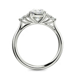 Load image into Gallery viewer, Brisa Cushion Cut Pave Cluster 4 Prong Engagement Ring Setting - Nivetta