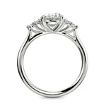 Load image into Gallery viewer, Brisa Oval Cut Pave Cluster 4 Prong Engagement Ring Setting - Nivetta
