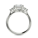 Load image into Gallery viewer, Brisa Princess Cut Pave Cluster 4 Prong Engagement Ring Setting - Nivetta
