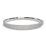 Load image into Gallery viewer, Brunella Round Cut Diamond Bangle Bracelet Pave set (5 ctw) - Nivetta