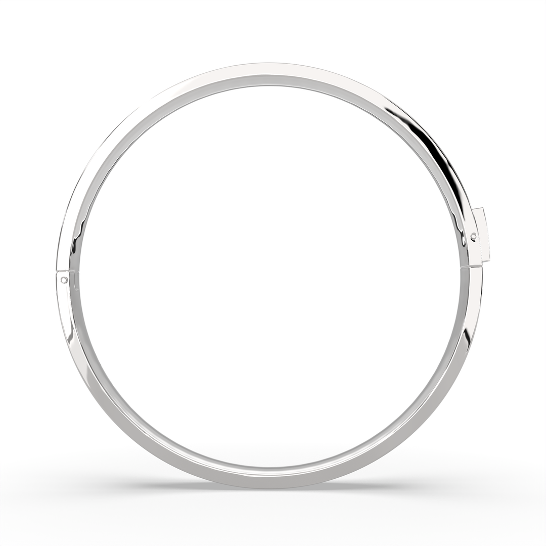 Brunella Round Cut Diamond Bangle Bracelet Pave set (5 ctw) - Nivetta