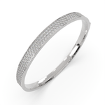 Load image into Gallery viewer, Brunella Round Cut Diamond Bangle Bracelet Pave set (5 ctw) - Nivetta