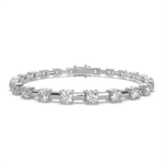 Load image into Gallery viewer, Brunhilde Round Cut Diamond Tennis Bracelet Prong Set (6 ctw) - Nivetta