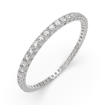 Load image into Gallery viewer, Calpurnia Round Cut Diamond Bangle Bracelet Prong Set (10 ctw) - Nivetta