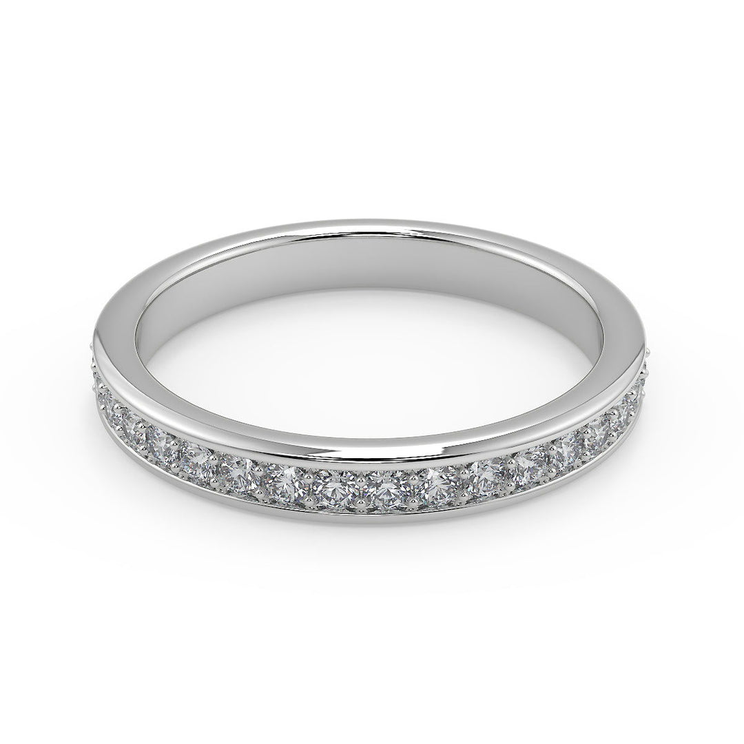Cameron 4 Prong Pave Cushion Cut Diamond Engagement Ring - Nivetta
