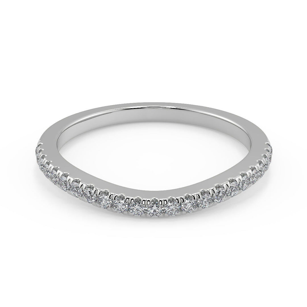 Camilla 4 Prong Cathedral Pave Cushion Cut Diamond Engagement Ring - Nivetta