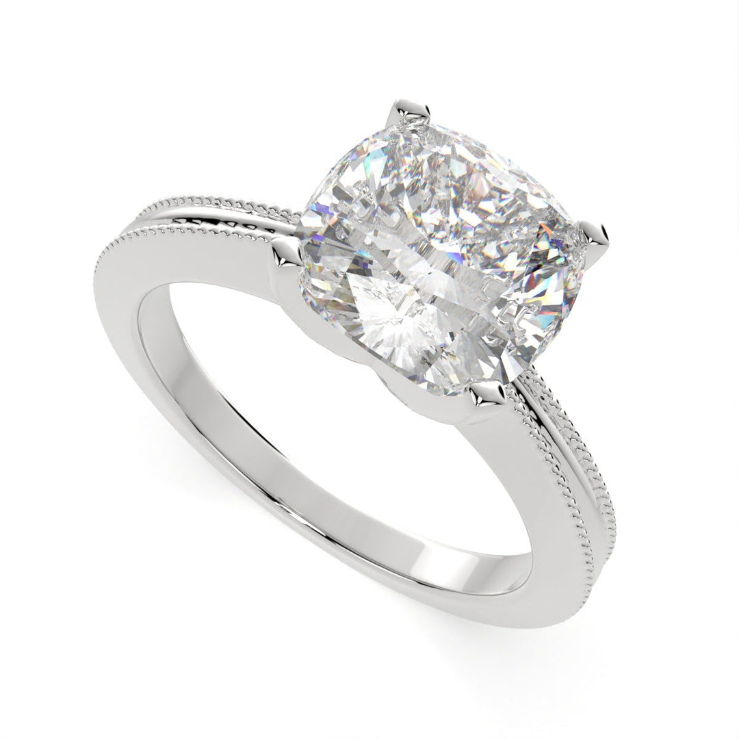 Camilla Cushion Cut Solitaire Engagement Ring Setting - Nivetta