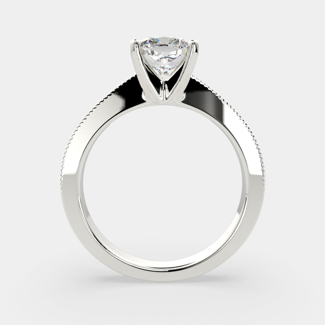 Camilla Cushion Cut Solitaire Engagement Ring Setting - Nivetta