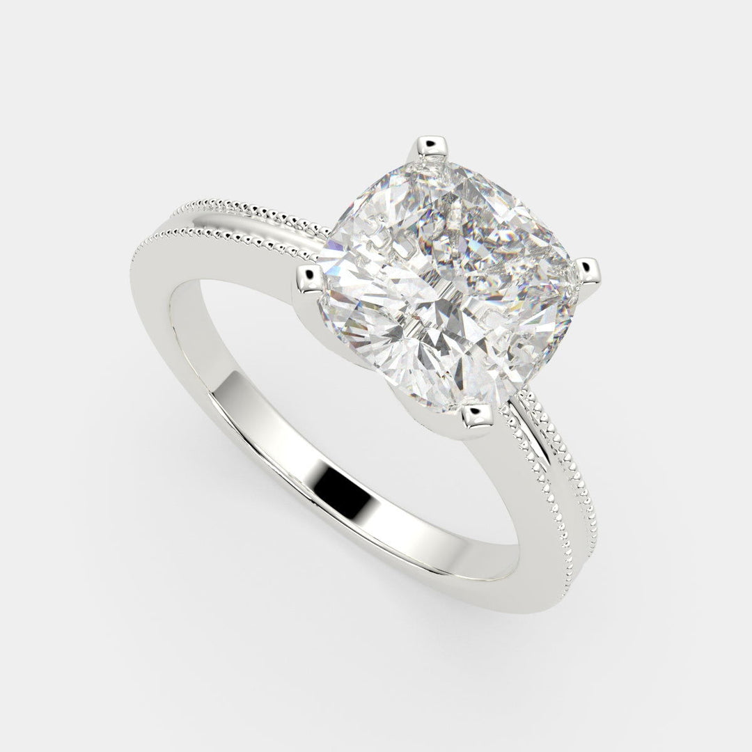 Camilla Cushion Cut Solitaire Engagement Ring Setting - Nivetta