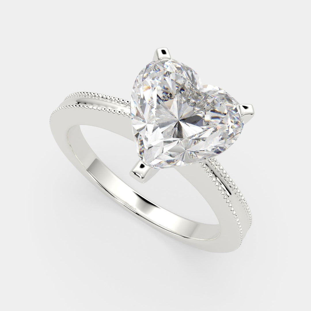Camilla Heart Cut Solitaire Engagement Ring Setting - Nivetta