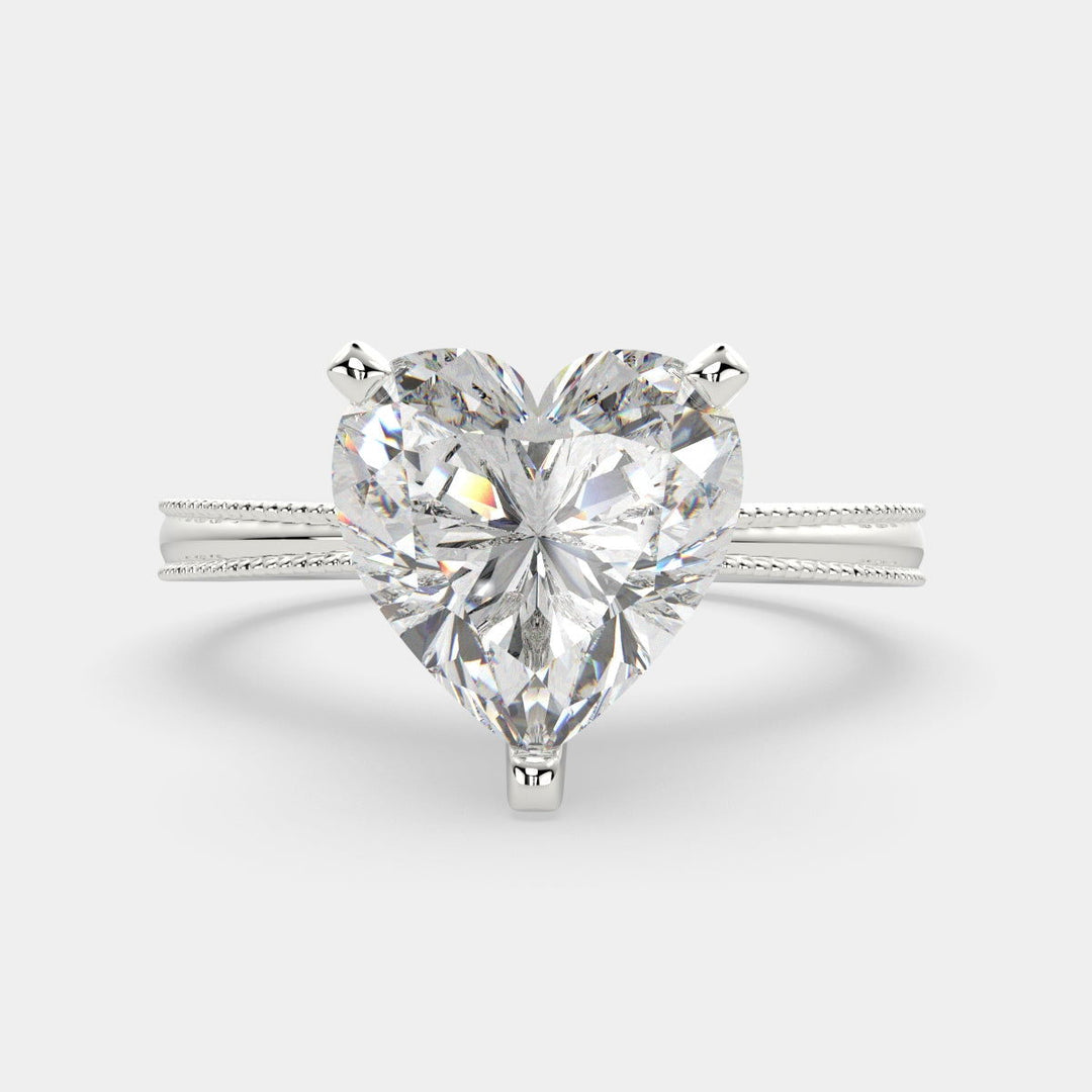 Camilla Heart Cut Solitaire Engagement Ring Setting - Nivetta